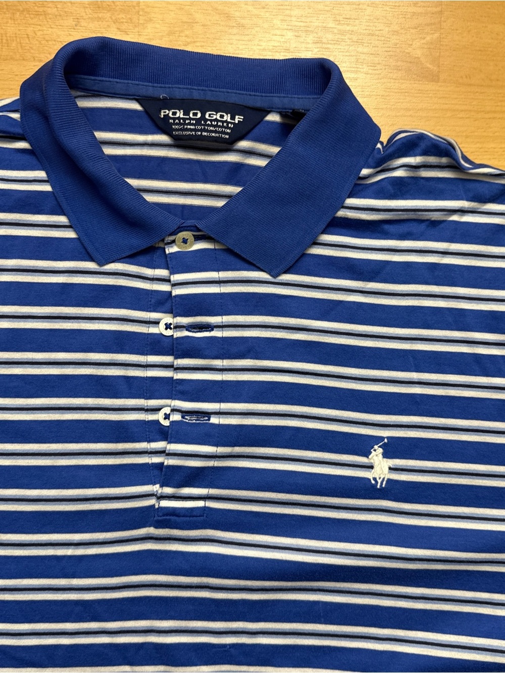 Ralph Lauren Polo Golf Striped Shirt Mens Size Large